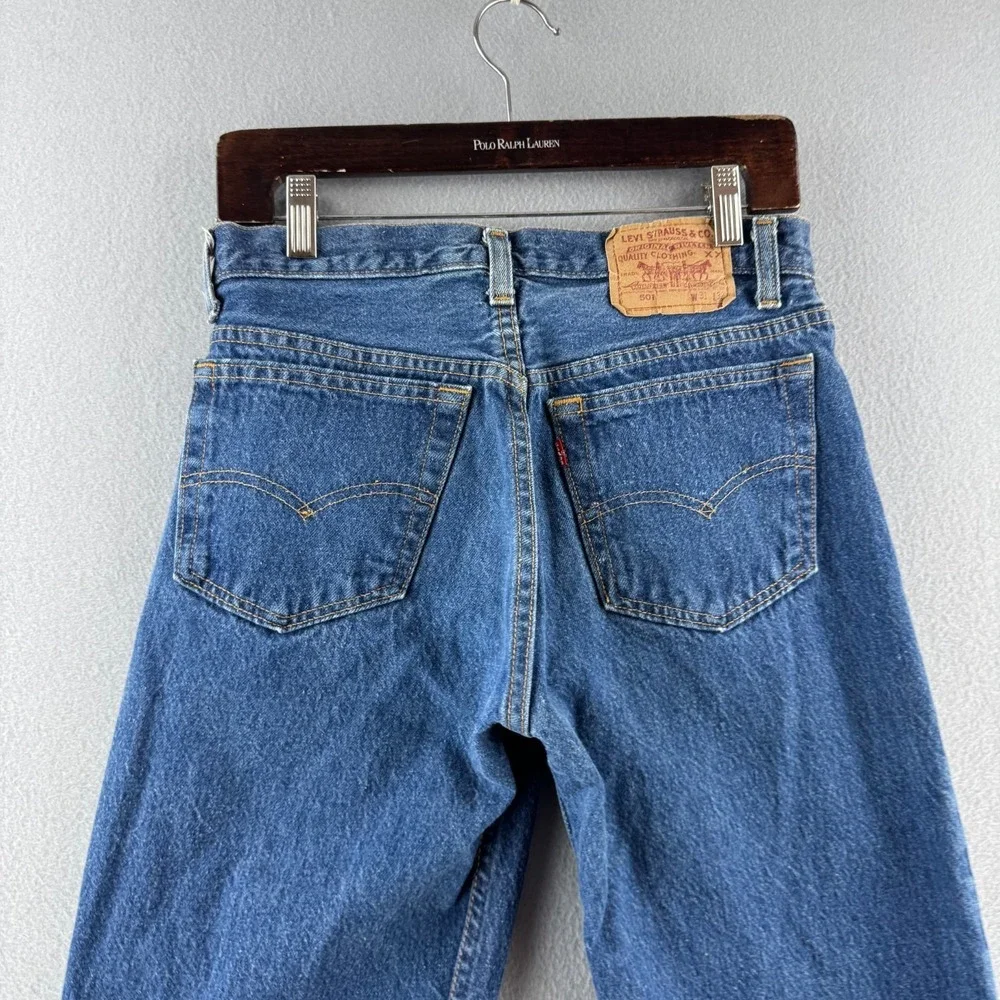 Vintage Levis Jeans Mens 31x32 (Fits‎ 29x31) 501 Dark Fuzzy 80s Made in USA